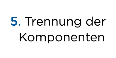  5. Trennung der Komponenten 