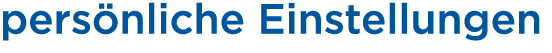 pers nliche Einstellungen