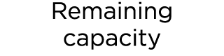 Remaining capacity