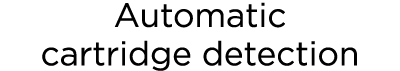 Automatic cartridge detection