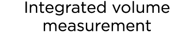 Integrated volume measurement