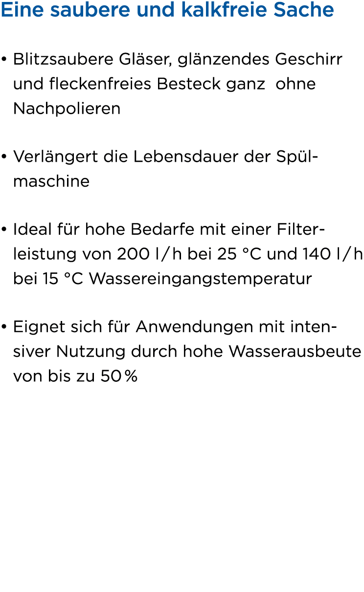 Eine saubere und kalkfreie Sache • Blitzsaubere Gl ser, gl nzendes Geschirr und fleckenfreies Besteck ganz ohne Nachp...