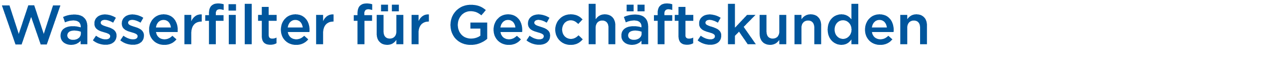 Wasserfilter f r Gesch ftskunden