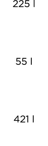 225 l 55 l 421 l