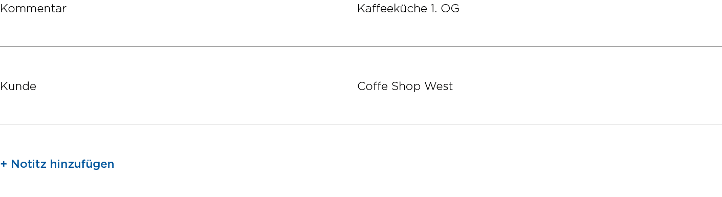 Kommentar Kaffeek che 1. OG Kunde Coffe Shop West + Notitz hinzuf gen