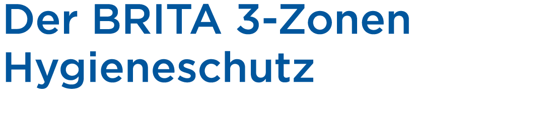Der BRITA 3 Zonen Hygieneschutz