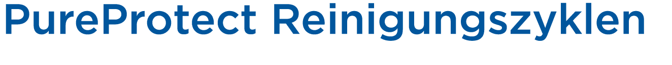 PureProtect Reinigungszyklen
