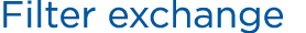 Filter exchange