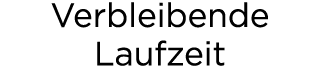 Verbleibende Laufzeit
